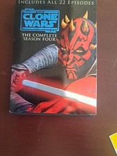 Star Wars: The Clone Wars - The Complete Season Four DVD, 2012, 4-Disc Set 