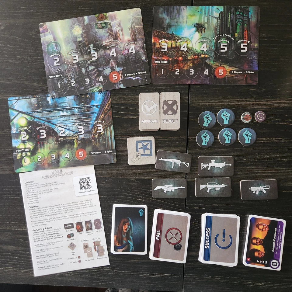 The Resistance The Dystopian Universe Strategy Card Game by Indie Boards & Cards - Image 2 of 4