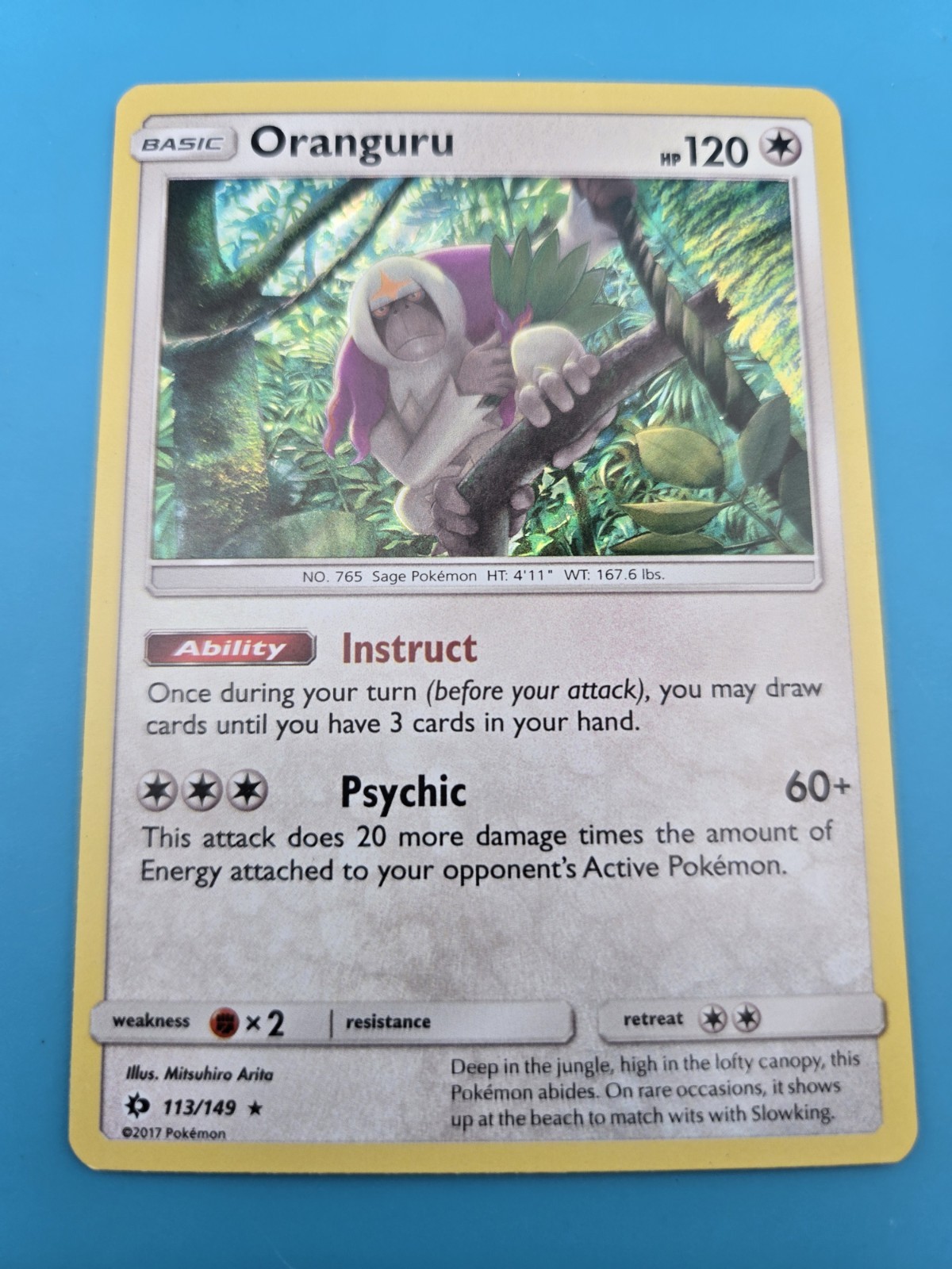Oranguru 113/149 SM Base Set Holo 2017  Pokemon LP