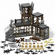 Military Base Army Building Blocks Sets with Guns Weapons Armor Accessories Pack