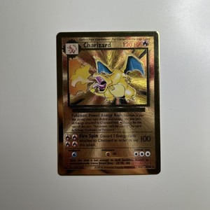 pokemon celebrations ultra premium collection gold cards Charizard Pokemon Celebrations Ultra Premium Collection Metal Card #4 PSA 9 main image 1