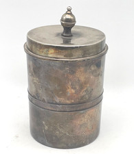 Deckeldose versilbert Williams Theffield England Vintage Antik Dose - 21cm