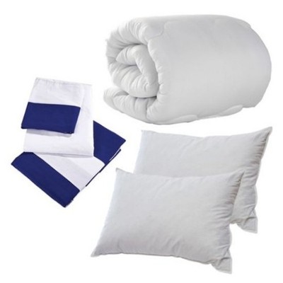 Standard Bettwäsche Paket Double Seaside Navy Stripe (mit Beutel)