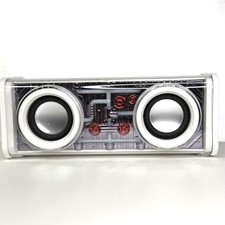 Mini Dual Bluetooth Wireless Portable Speaker Stereo Bass White w Clear Box