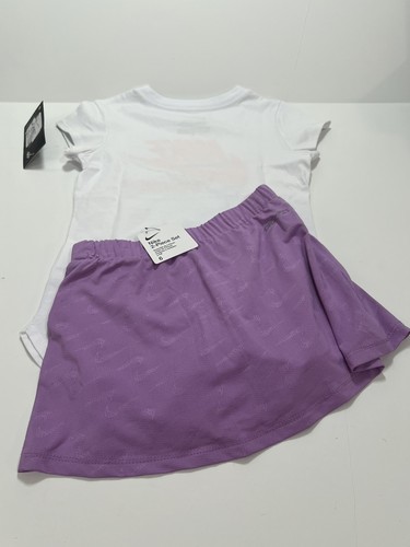 Size 6 NIKE AUTHENTIC GIRLS ORIGINAL BRAND 2Pc TEE & SHORTS SKIRT SET NWT $40 - Picture 5 of 5