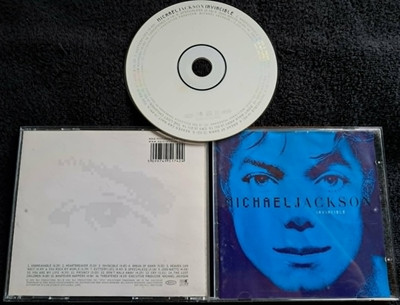 MICHAEL JACKSON Invincible cd 2001 rare BLUE cover booklet white tray