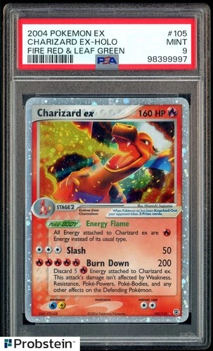 2004 Pokemon Ex Fire Red & Leaf Green #105 Charizard Ex - Holo PSA 9 MINT