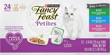 Purina Fancy Feast Gourmet Wet Cat Food Variety Pack, Petites Gravy Collection,