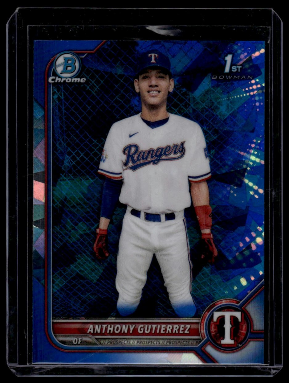 2022 Bowman Chrome Sapphire Edition #BCP-160 Anthony Gutierrez Prospects