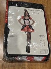 NEW Queen of Hearts Lady Adult Women's Halloween Party Costume Size Large
