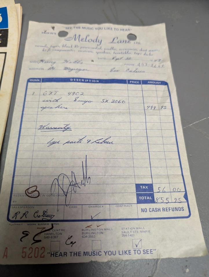 Sanyo GXT-4902K Stereo Music System 1970s Includes Record, Cassette And 8 Track - Image 3 of 4