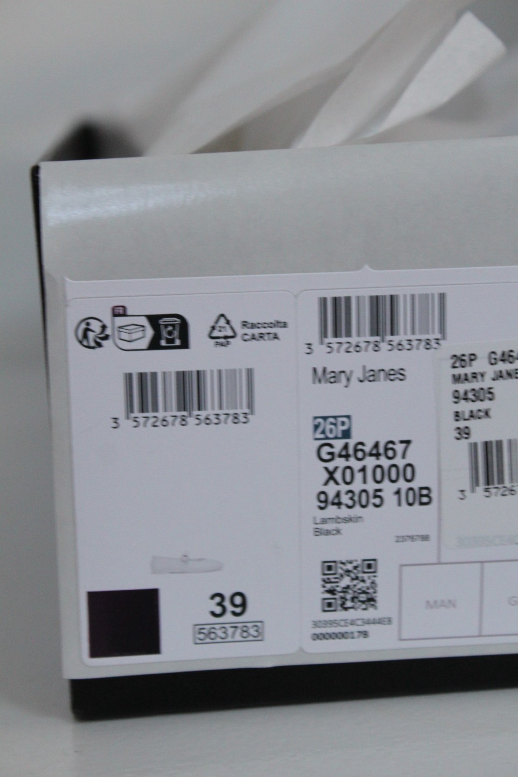 sz 8.5 / 39 CHANEL Black Lambskin CC Logo Mary Janes Ballet Moccasin Flat Shoes thumbnail 14