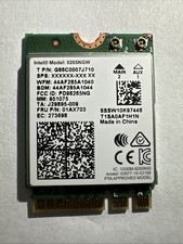 Intel Dual Band Wireless-AC 8265NGW Bluetooth NGFF P/N G86C0007J710