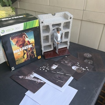 Max Payne 3 Xbox 360 Special Edition Statue W/ Original Art - No Game