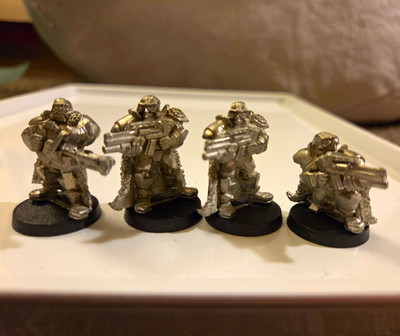 Warzone Mutant Chronicles Bauhaus 4x Venusian Rangers HHG 90s Era Pewter