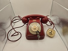 Vecchio Telefono SIP Siemens - Vintage Rosso con lucchetto 