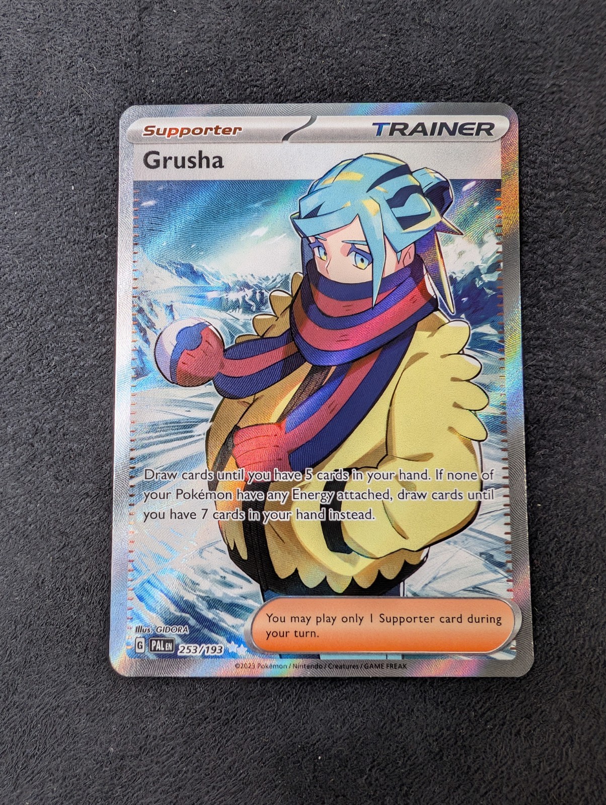 Grusha - 253/193 - Pokemon Paldea Evolved Full Art Ultra Rare Card NM