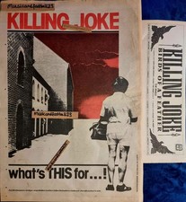 KILLING JOKE WHAT'S THIS FOR NME advert1981 16½x11½" 42x29cm +BIRDS OF A FEATHER