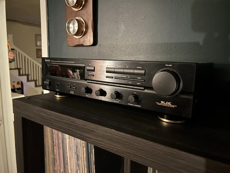 VINTAGE DENON DRA-345R 2 CHAN HiFi STEREO A/V RECEIVER AMPLIFIEr MADE IN JAPAN!! - Image 2 of 4