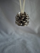 Metal Pinecone Solid Heavy Christmas Decoration Hanging Ornament