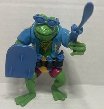Vtg Teenage Mutant Ninja Turtles GENGHIS FROG Playmates 1989 TMNT - Complete!