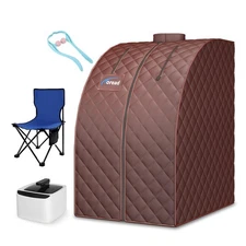 TOREAD Personal Portable Folding Steam Sauna with steam Generator, 1000W &2.6 L