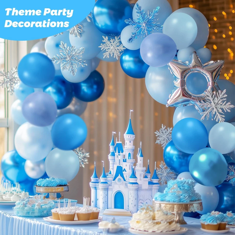 65 Globos Metalicos Azul Para Decoracion De Cumpleaños Fiestas Baby Shower Set - Image 4 of 4