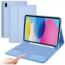 Keyboard Case w/ Touchpad for iPad 11th Gen 11" 2025 10th 10.9 Purple