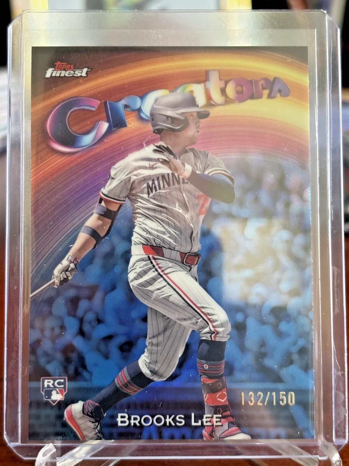 BROOKS LEE 2025 TOPPS FINEST CREATORS ROOKIE SKY BLUE REFRACTOR RC /150 TWINS