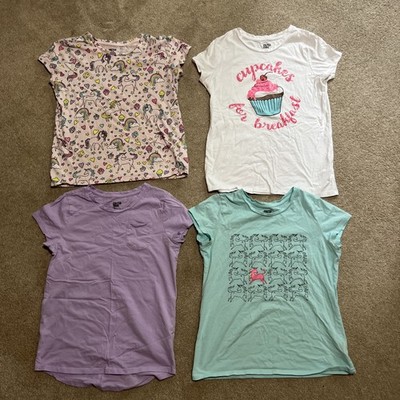 Spotted Zebra Girls XXL (14-16) Short Sleeve Shirt- Lot Of 4