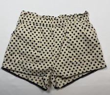 Crewcuts Girls Polka Dot Shorts Tan Black Size 12 L 136