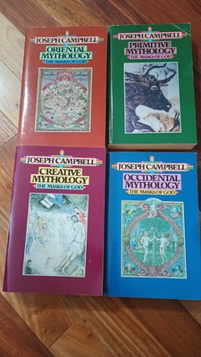 #ad MYTHOLOGY Joseph Campbell MASKS OF GOD Creative Oriental Primitive Occidental $75.00