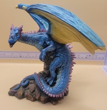 Vintage Blue Dragon Figurine.