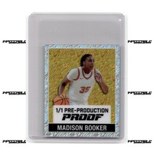 2025 Leaf NSCC The National Proof - Madison Booker Rookie 1/1 Gold Shimmer Mini