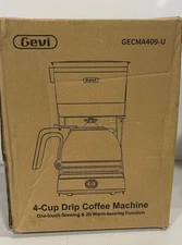 Gevi 4-Cup Drip Coffee Maker Compact Coffee Pot with Cone Filter, Glass Carafe
