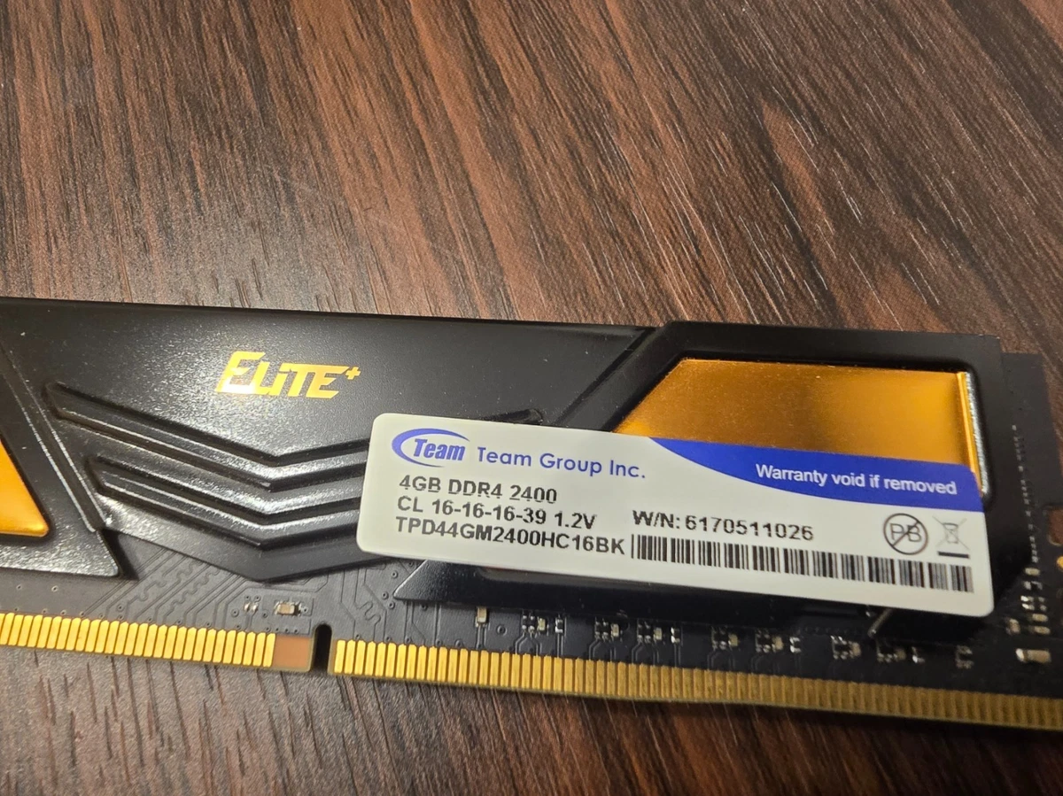 Team Group DDR4 SDRAM 4 GB Capacity per Module Memory (RAM) for