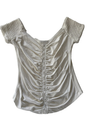 Queens park White blouse, Size SMALL