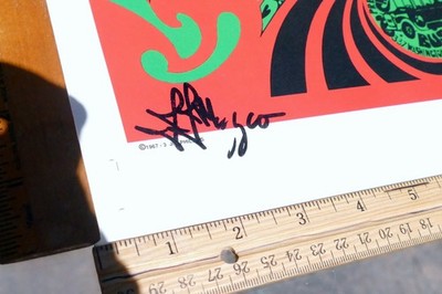 THE DOORS 1967 Crosstown Bus BOSTON CONCERT POSTER Hand Signed AP