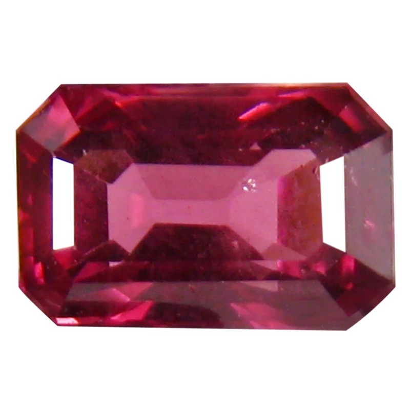 1.18 ct AAA+ Pleasant Octagon Shape (7 x 5 mm) Pinkish Red Rhodolite Garnet
