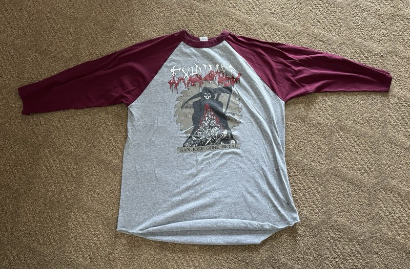 VINTAGE!!!!  Exhumed Death Metal Band T-shirt .Sleeves. RARE !!’