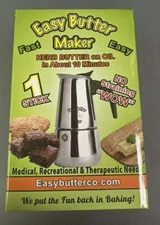 Easy Butter Maker ( 1 Stick Capacity) Oil &  Butter Stovetop Cooking Infuser