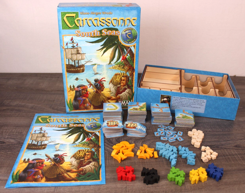 RARE Carcassonne South Seas Tile Game Around the World Series by Z-Man Strategy
