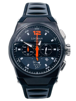Locman Mare Chrono Pvd 555KKAO/549 44Mm Rubber Wr100M Discounted New