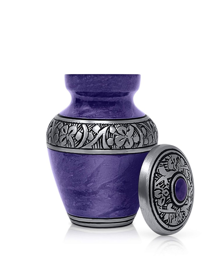 Cremation Urn for Human Ashes Adult Memorial Funeral Vase with Secure