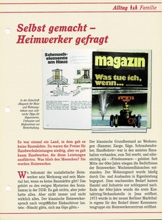 Heimwerker gefragt in der DDR DDR Infokarte
