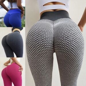Details about   Women Push Up Anti-Cellulite Yoga Pants Ruched Compression Gym Booty Leggings US