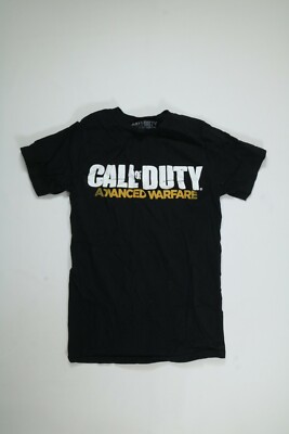 Boys Call Of Duty Advanced Warfare Black Short Sleeve Graphic Shirt Small EUC