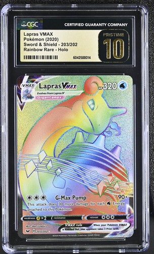 Lapras VMAX graded CGC 10 for sale on eBay