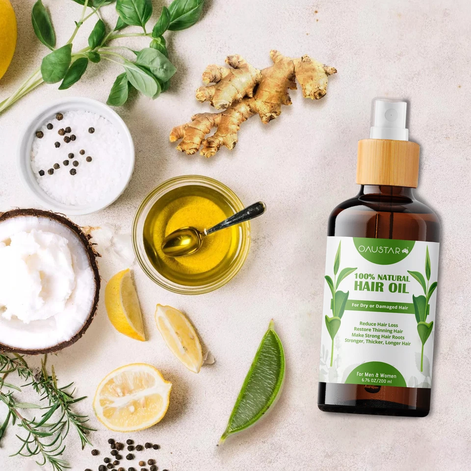 Natural Hair Growth Oil For Scalp, Dry Damaged,Frizz Hair- Hair Treatments-200ml - image 4 of 4