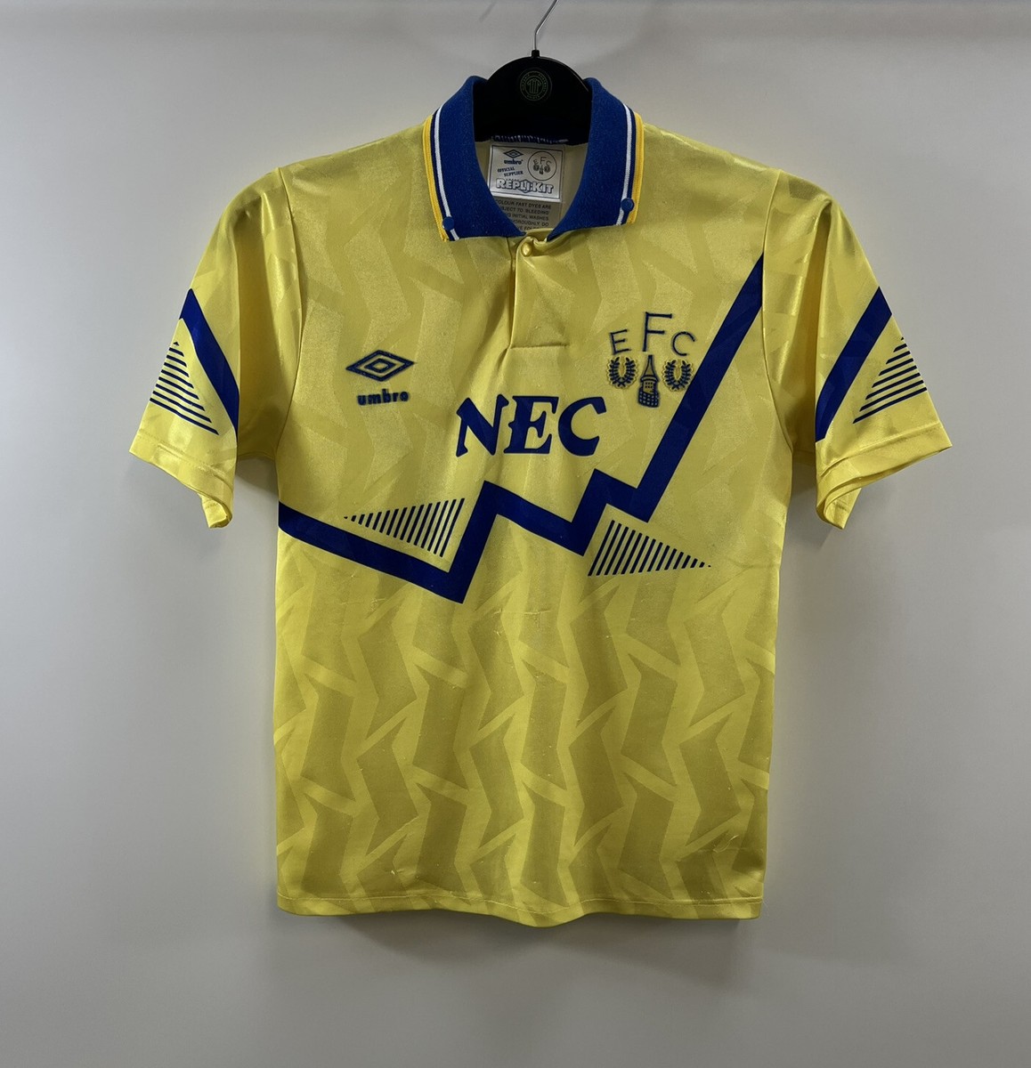 Everton Away Football Shirt 1990/92 Large Boys Umbro A449 | eBay UK